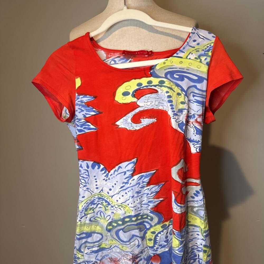 Krimson Klover‎ shirt EUC red, yellow, baby blue